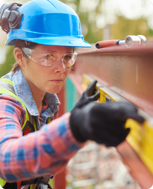 young woman from remodelling industry