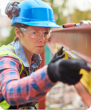 young woman from remodelling industry
