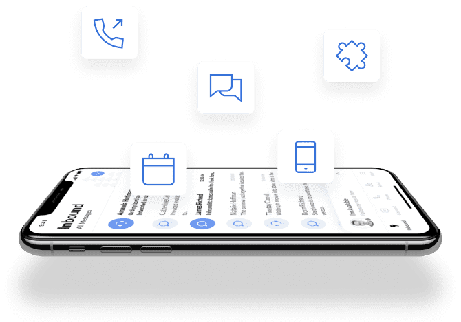 a mobile screen highlighting franchise solutions